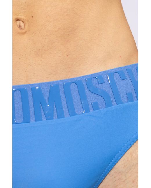 Moschino Blue Swimming Briefs for men