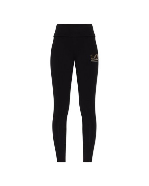 EA7 Black Leggings From The 'Sustainability' Collection
