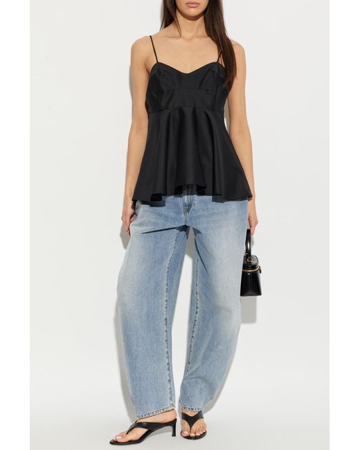 Rohe Black Strappy Top