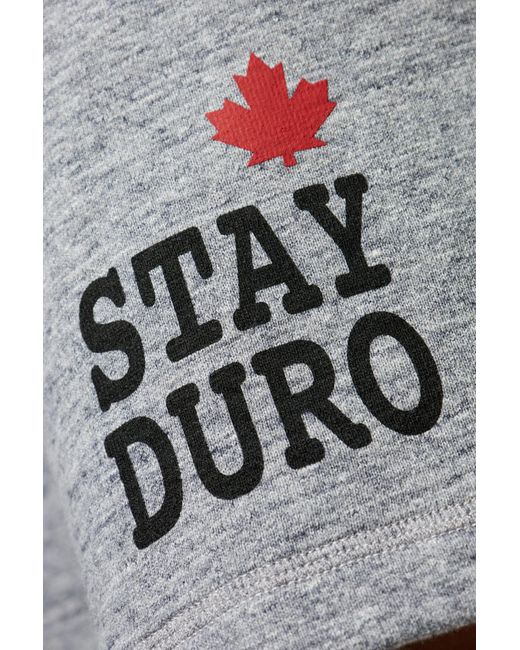 DSquared² Gray Cotton Shorts for men