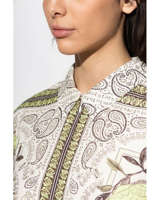 Tory Burch White Patterned Dress