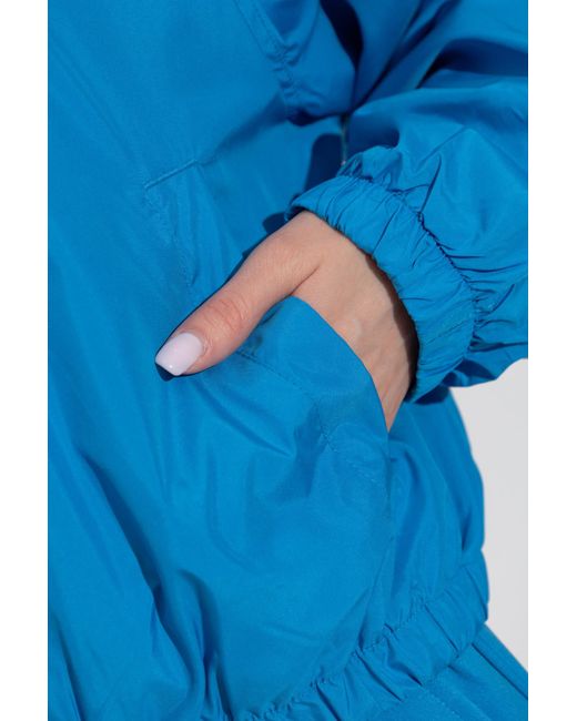 Nike Blue Jacket With Logo