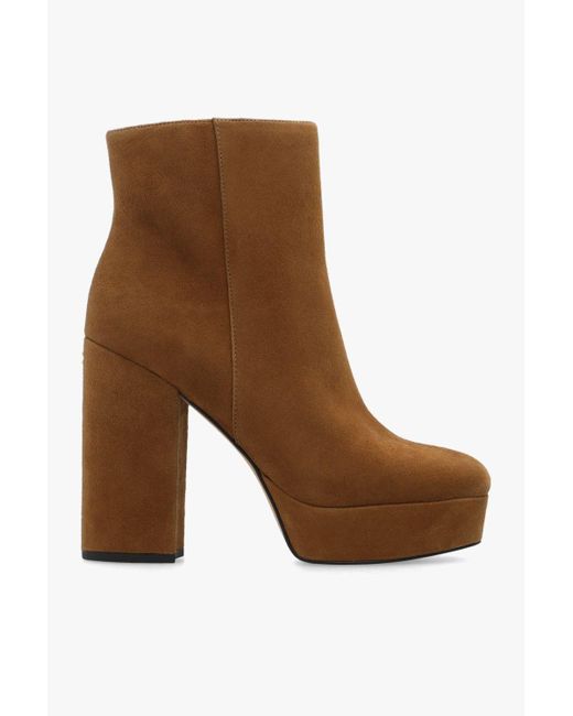 COACH Brown 'iona' Heeled Ankle Boots