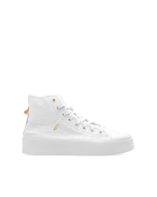 Adidas Originals White 'nizza Bonega' Sneakers