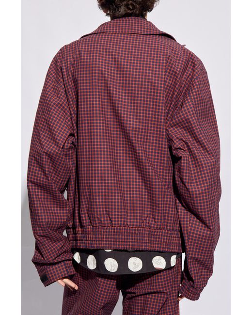 Vivienne Westwood Red 'memphis' Checked Jacket, for men