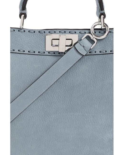 Fendi Blue Peekaboo Iseeu Small Handbag