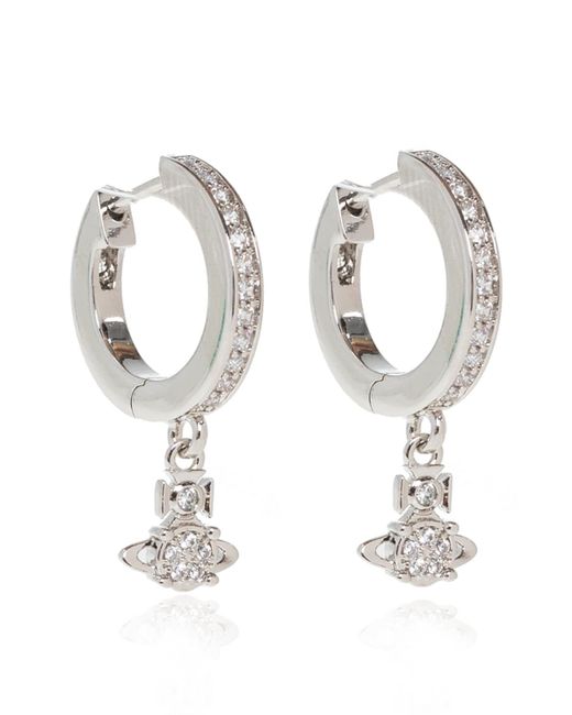 Vivienne Westwood Metallic 'brandita Hoop' Earrings
