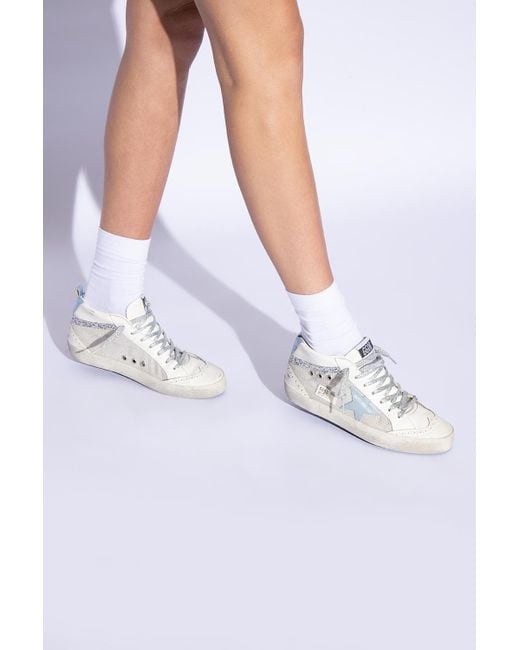 Golden Goose Deluxe Brand White Mid Star Classic High-Top Sneakers