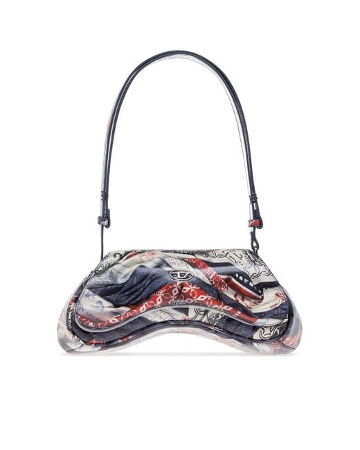 DIESEL White Play Crossbody Shoulder Bag