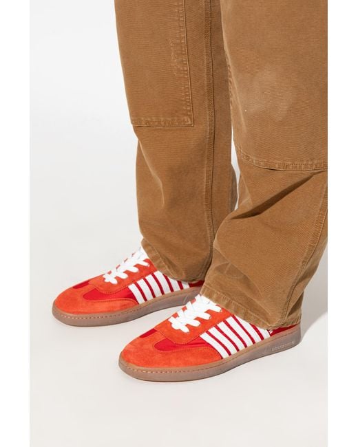 DSquared² Red 'Boxer' Sports Shoes for men