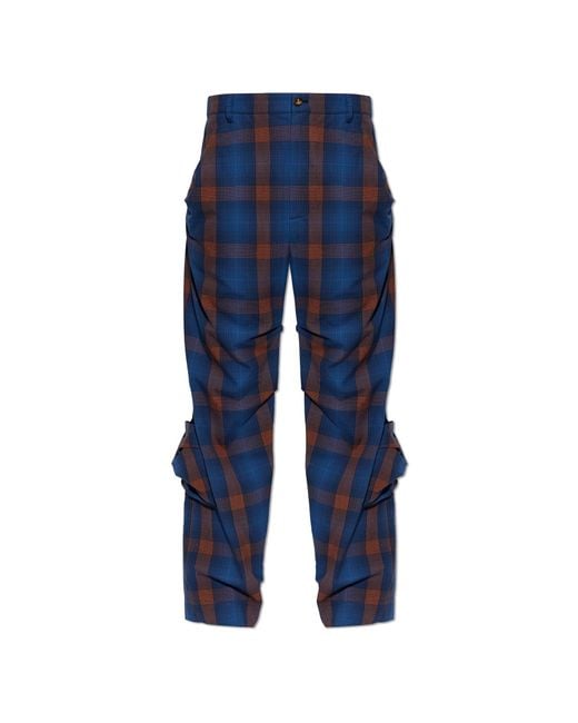 Vivienne Westwood Blue 'Achilles' Trousers for men
