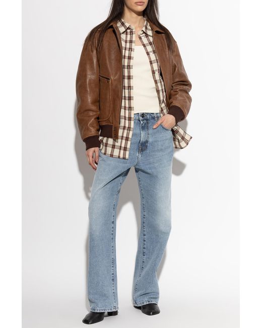 Rohe White Checked Pattern Shirt