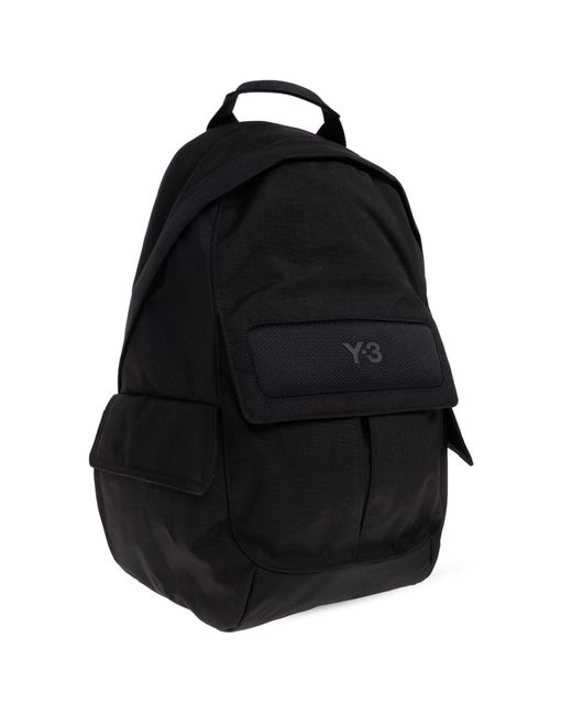 Y-3 Gray Backpack With Logo