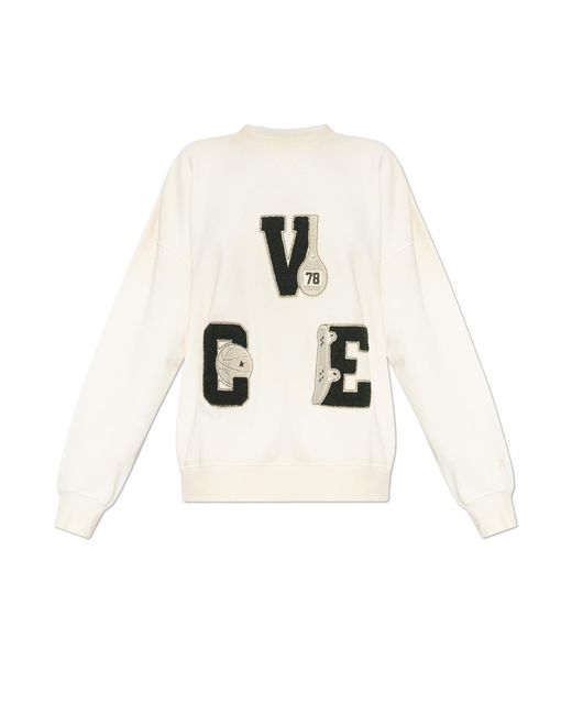 Golden Goose Deluxe Brand Natural Sweatshirt With Patches