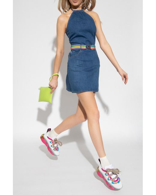 Love Moschino Denim Dress in Navy Blue 