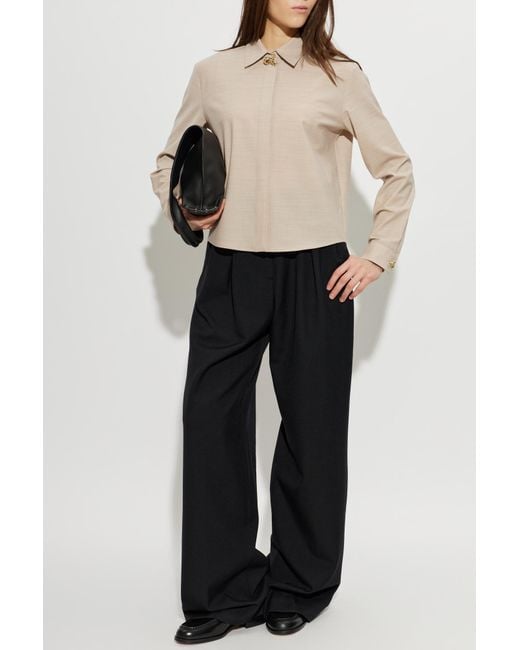 Fabiana Filippi Natural Shirt With Applique