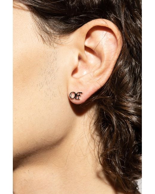 Off-White c/o Virgil Abloh Gray Single Earring for men