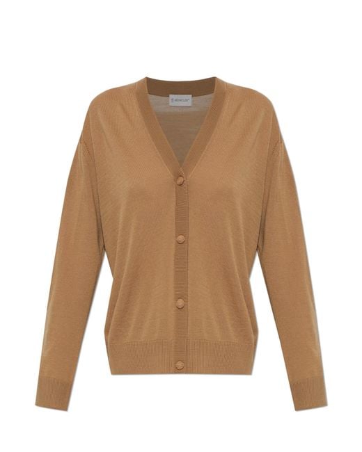 Moncler Natural Wool Cardigan