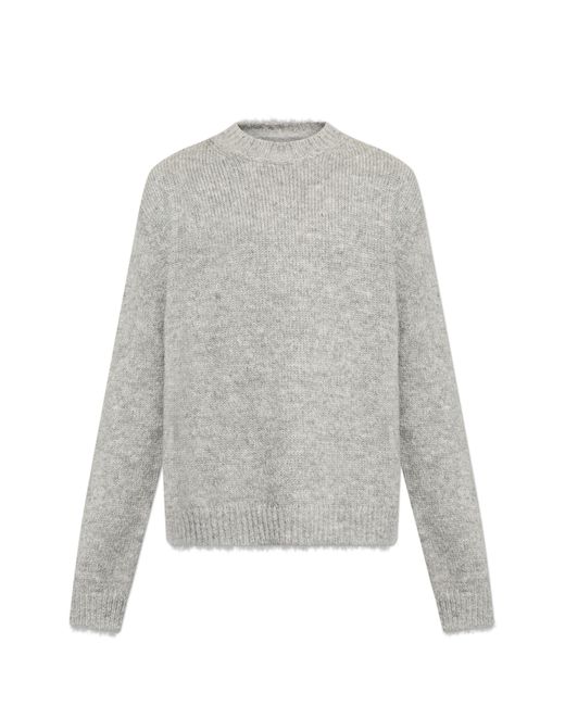 Jil Sander Gray Crew Neck Sweater for men