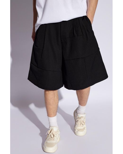 Comme des Garçons Black Wool Shorts, for men