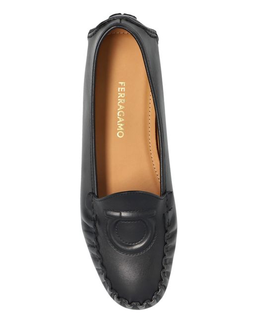 Ferragamo Black "Danel" Loafers
