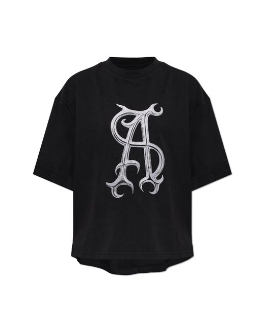 AllSaints Black T-Shirt 'Reflex Amelie'