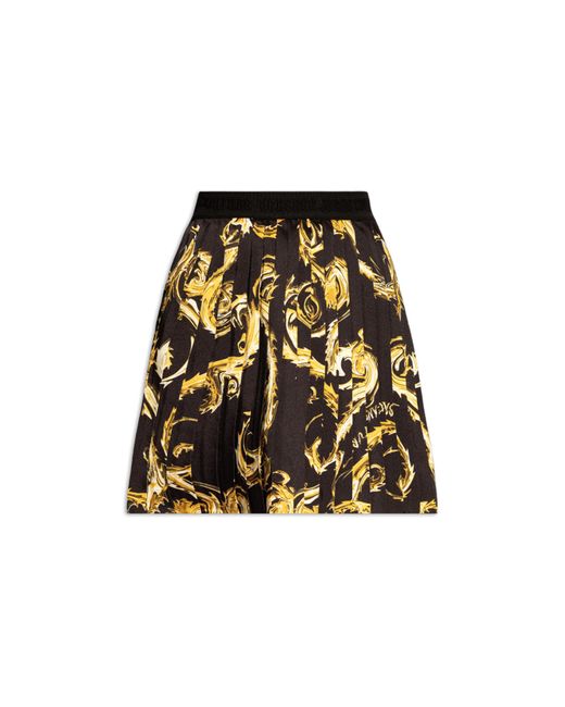 Versace Black Skirt With A Pattern,