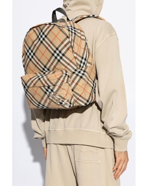 Burberry Gray Rucksack for men