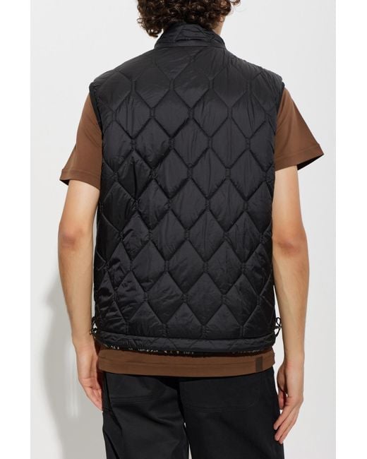 Moncler Black Reversible Down Vest for men