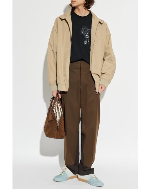 MM6 by Maison Margiela Natural Jacket With A Stand-Up Collar for men