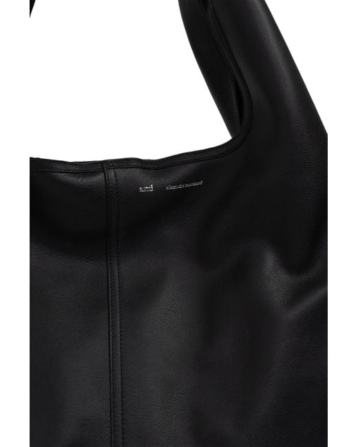 AMI Black Shopper Bag