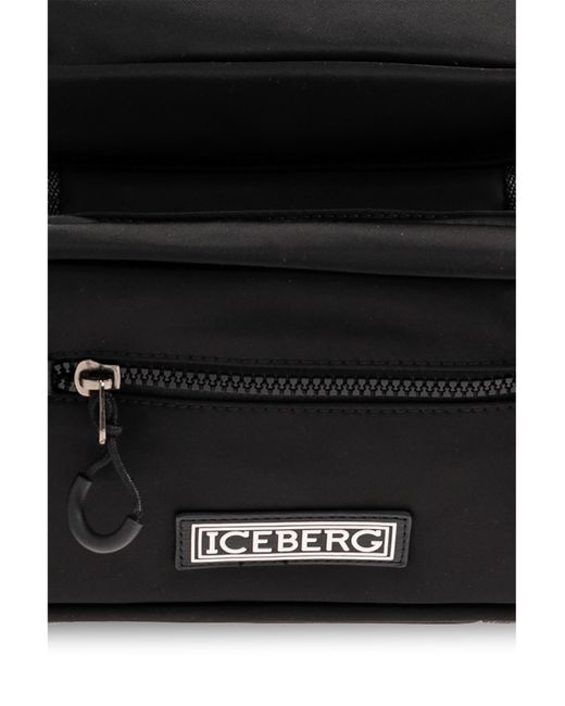 Iceberg Black Travel Bag, for men