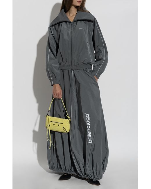 Balenciaga Gray Jacket With Logo