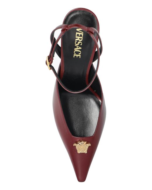 Versace Red Heeled Shoes