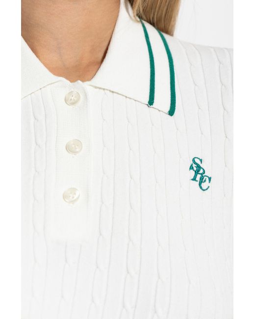 Sporty & Rich White Polo