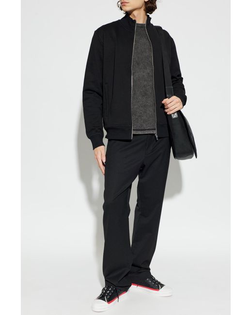 DIESEL Black Sweatshirt 'S-Lock-Met' for men