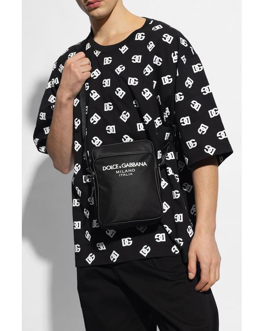 Dolce & Gabbana Black Nylon Crossbody Bag for men