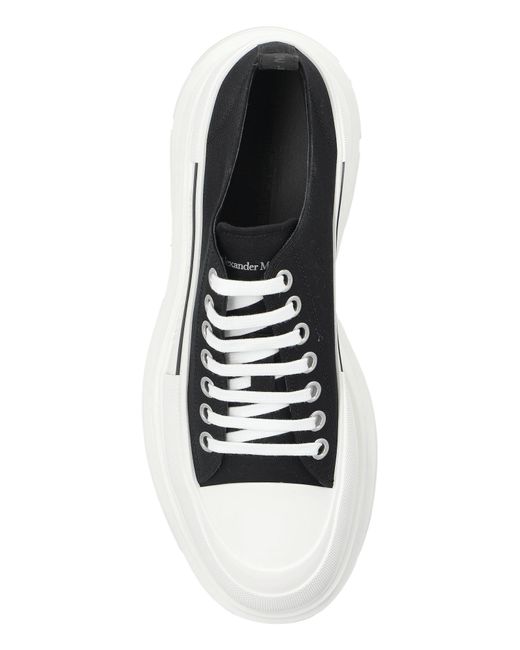 McQueen Black Platform Sneakers for men