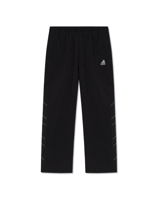 Adidas Originals Black Sweatpants With Straight Legs for men
