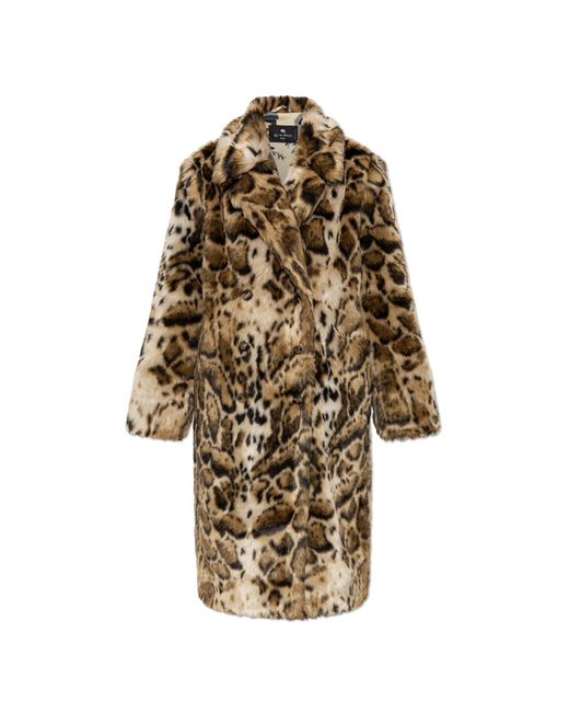 Etro Brown Faux Fur