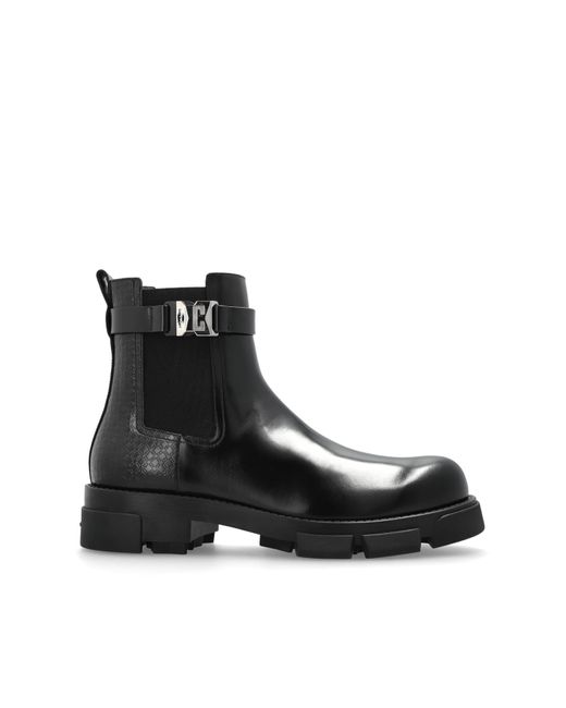Givenchy Black Leather Shoes for men