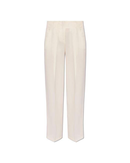 Golden Goose Deluxe Brand White Creased Trousers