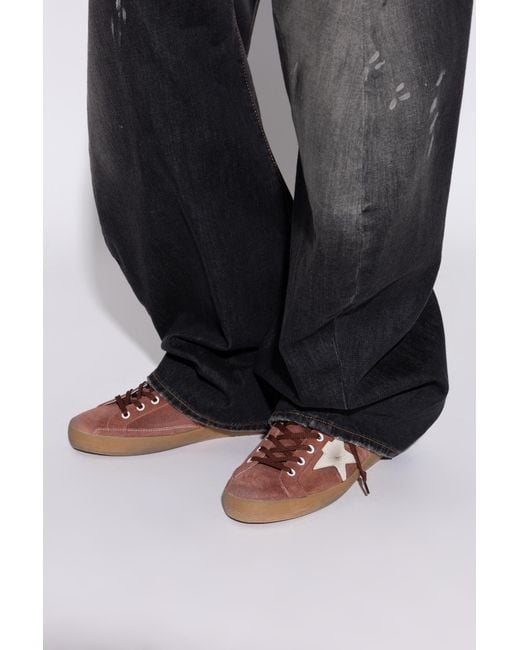 Golden Goose Deluxe Brand Brown 'Super-Star Double Quarter With S' Sports Shoes for men