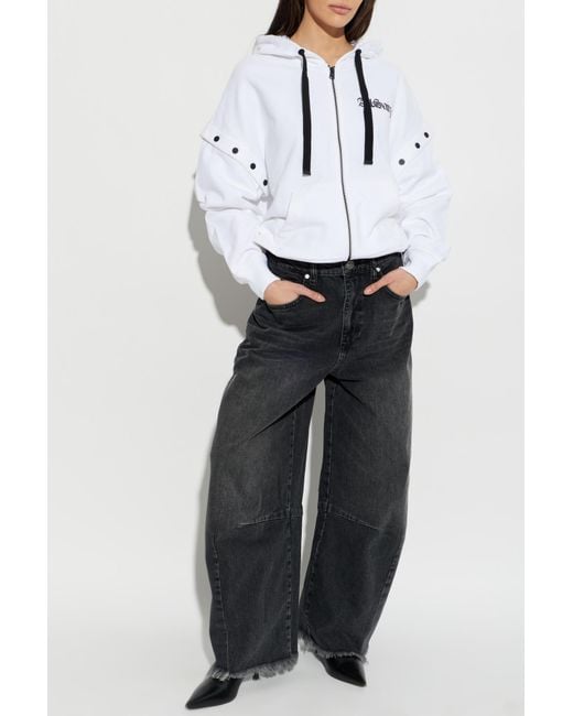 AllSaints White 'Gig Amphia' Sweatshirt