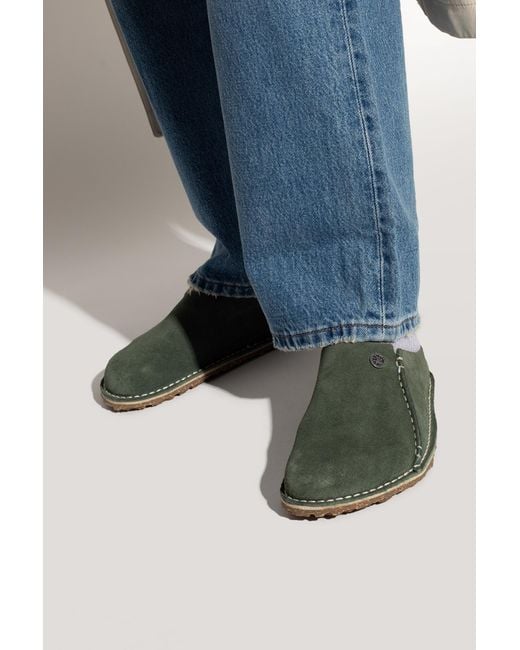 Birkenstock Green 'Zermatt Premium' Slides