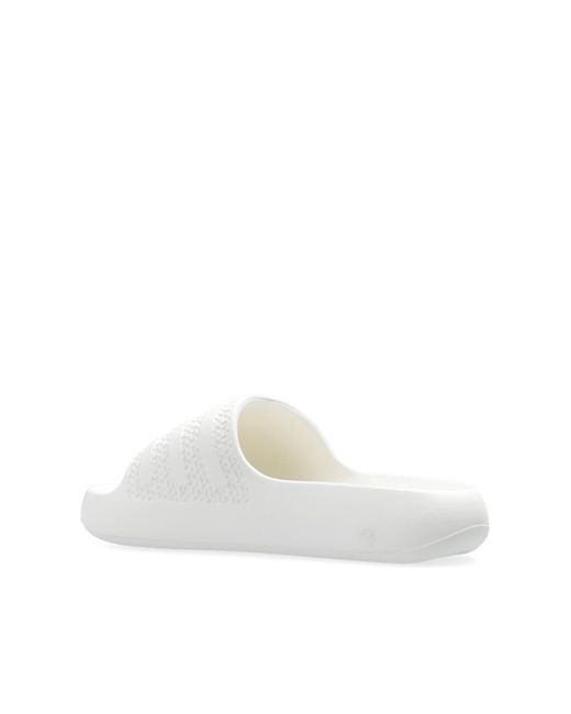 Adidas Originals White ‘Adilette Ayoon’ Slides