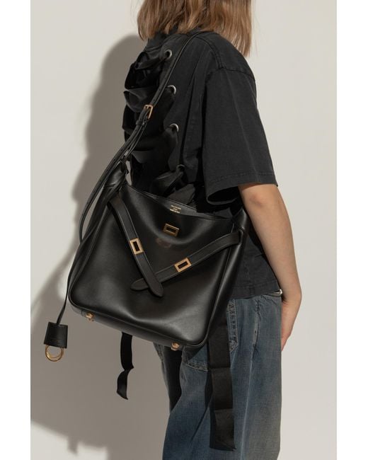 ショルダーバッグ・ポシェット Balenciaga Black Leather Small Bel Air Shoulder Bag Bel Air Small leather shoulder bag in black - Balenciaga