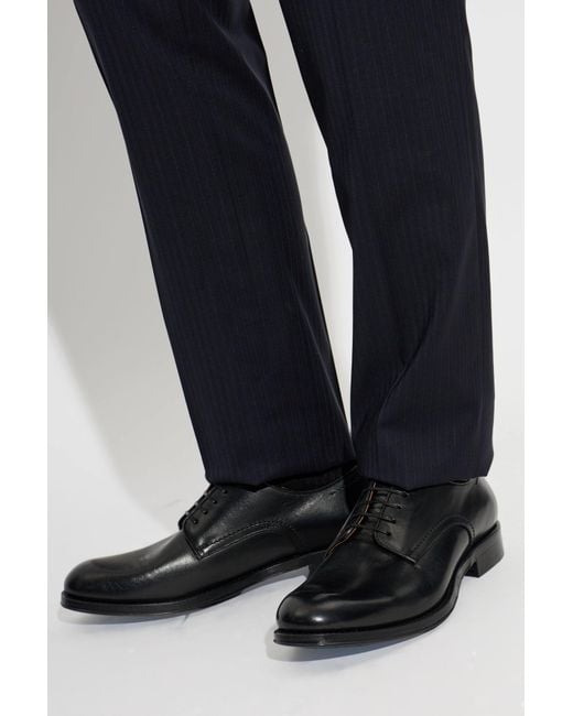 Paul Smith Black Leather Shoes for men