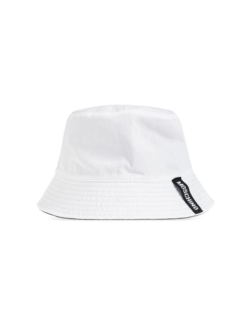 Moschino White Reversible Hat