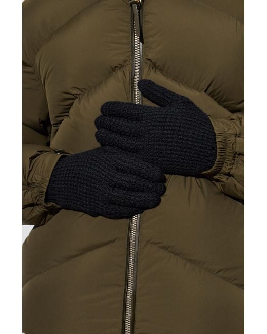 Dolce & Gabbana Blue Woolen Gloves for men